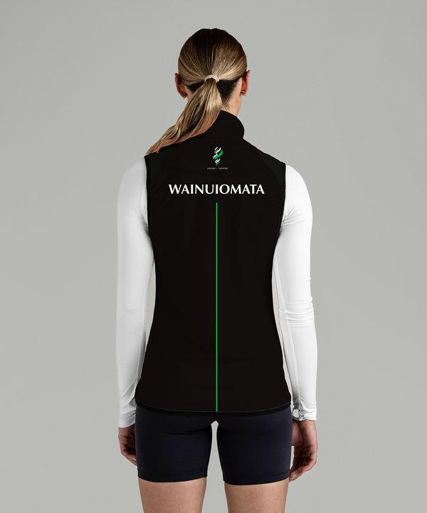 Women's Wainuiomata Stratus Vest - Black/White/Green