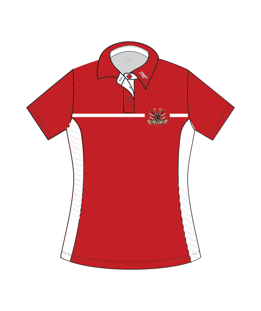 Women's Avon Rowing Polo SS - Red