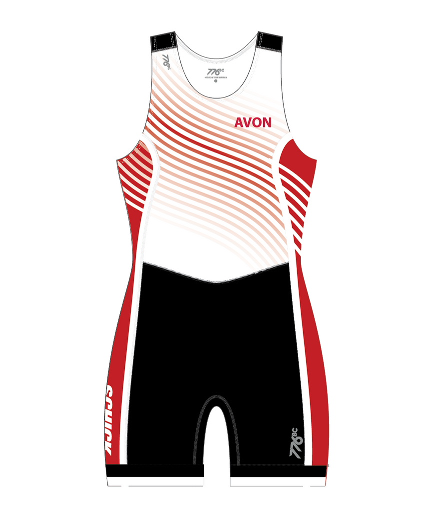 Women's Avon Rowing Pro Unisuit - Red/White/Black