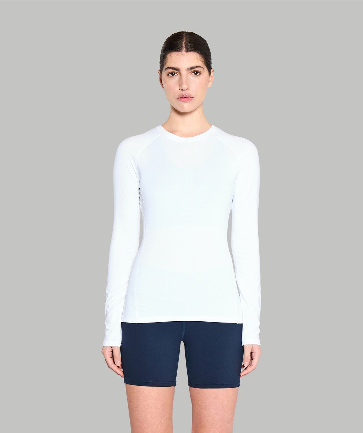 Women's Wreath Winter Base Layer LS - White