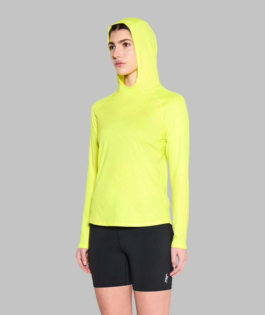 Women's Wreath Summer Hoodie - Graphic Neon Yellow