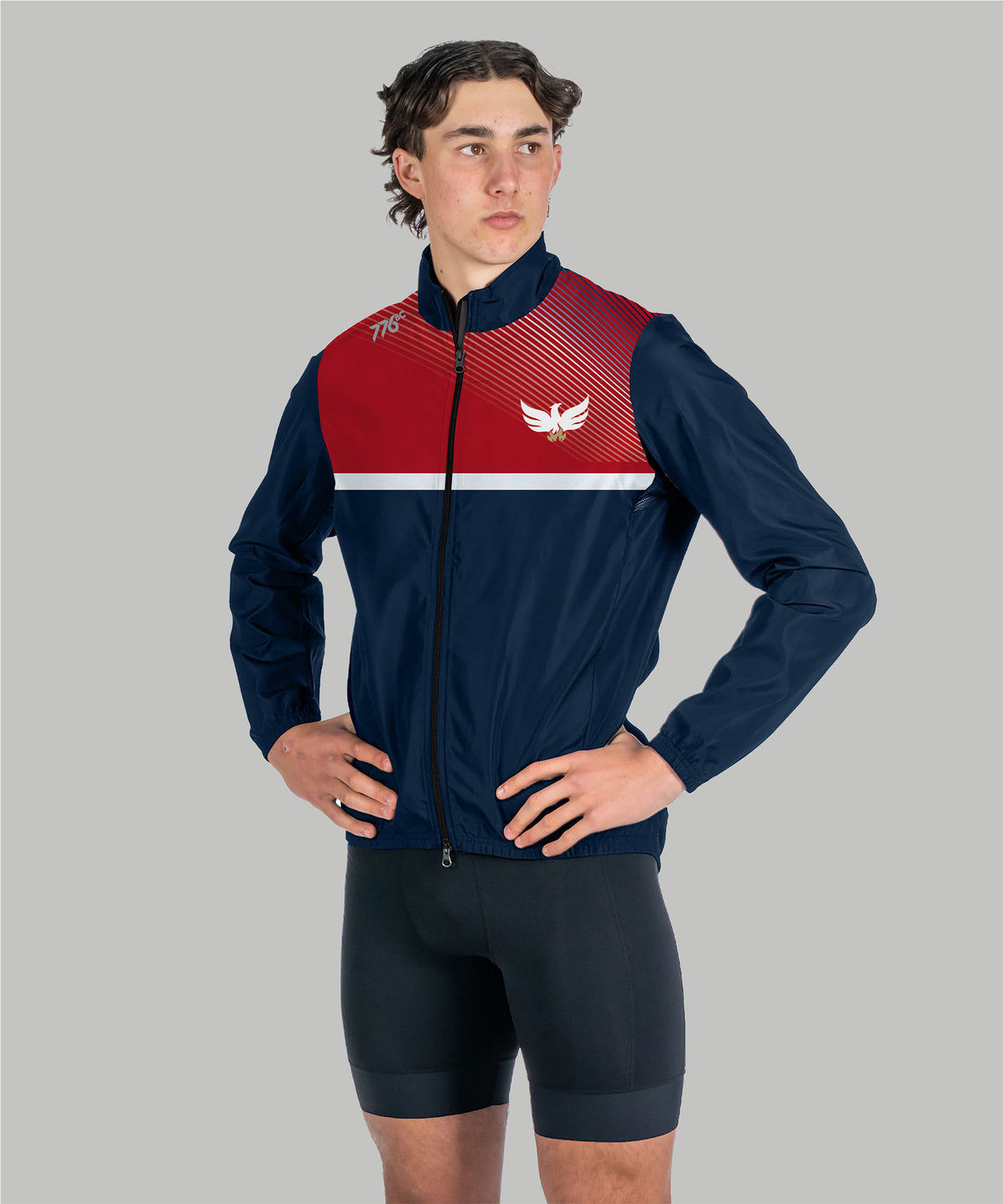 Men's Yarm School Cirrostratus Wind Jacket - Navy