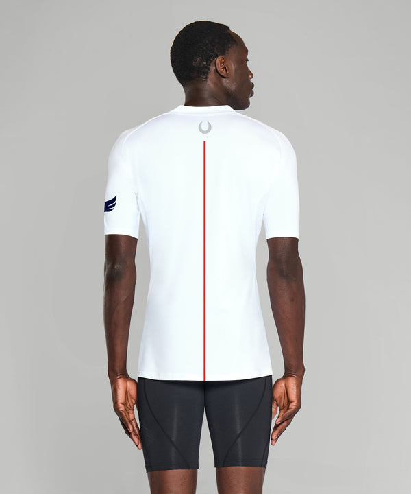 Men's Yarm School Base Layer SS - White