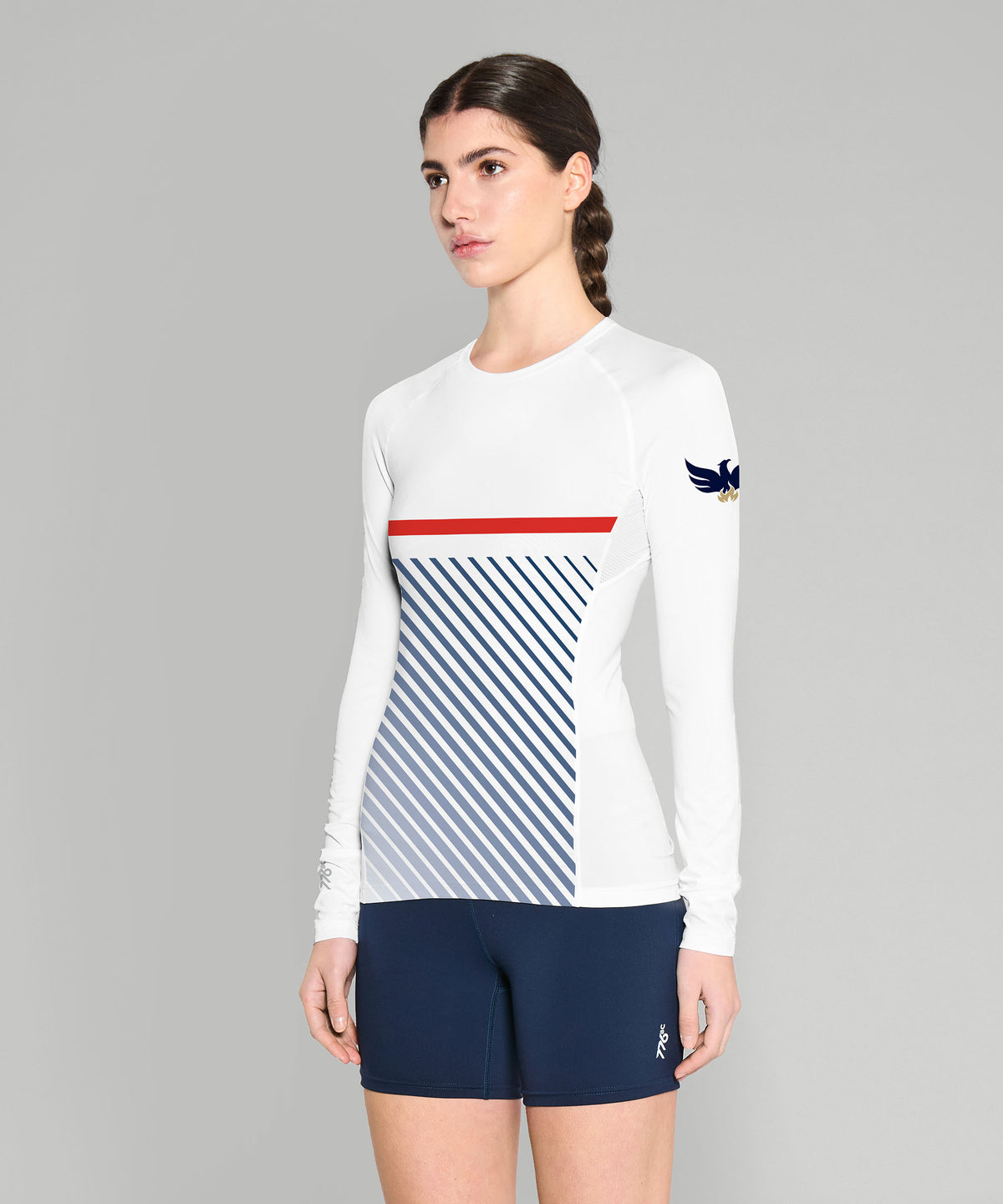 Women's Yarm School Base Layer LS - White