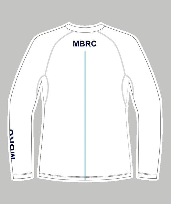 Men's Murray Bridge Rowing Club Base Layer LS - White