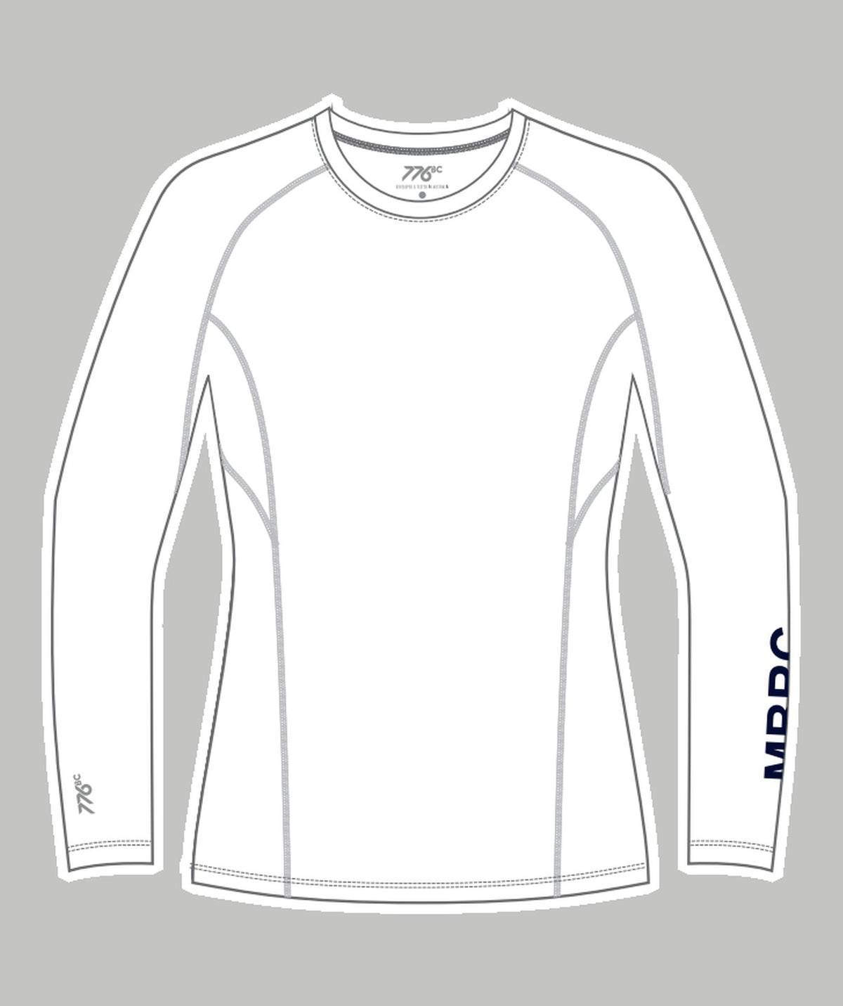 Women's Murray Bridge Rowing Club Base Layer LS - White