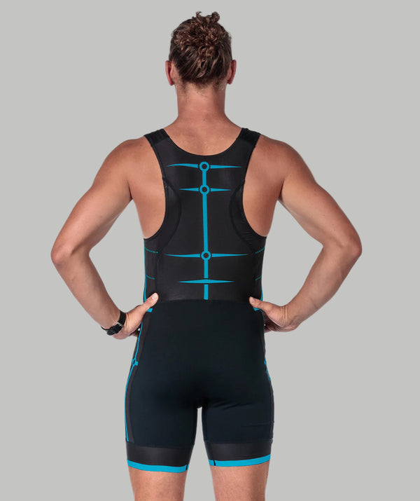 Men's Motion Pro Unisuit - Black/Neon Blue